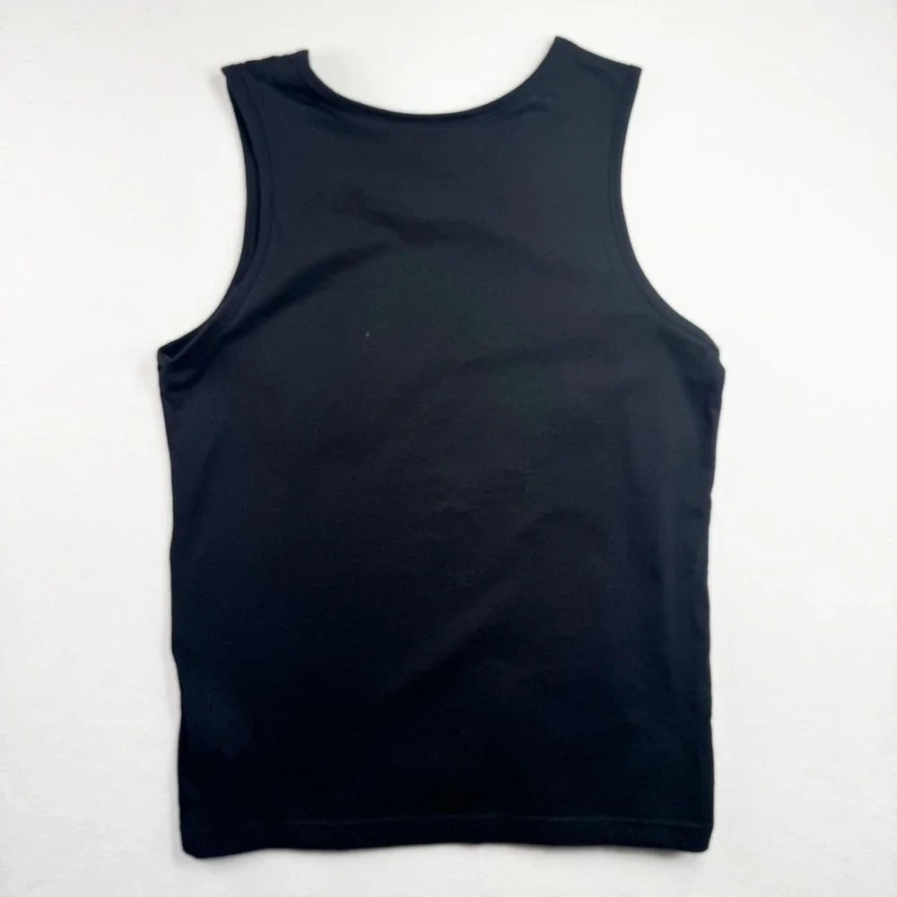 Hurley Boys Black Graphic Tank Top Floral Logo Sleeveless Shirt Size L 12-13 YRS
